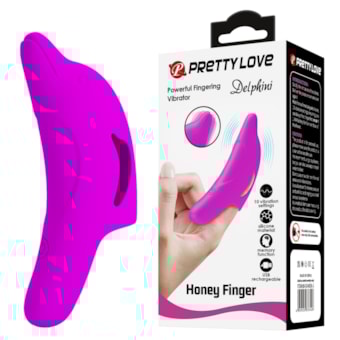 Delphini - Vibrador Dedeira Formato Golfinho Com 10 Modos de Vibração e Função Memória