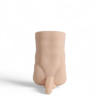 Domvs - Masturbador em Cyberskin Formato Tórax Masculino Com Mini Pênis e Ânus