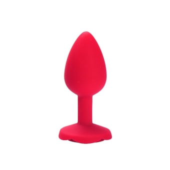 Domvs - Plug Anal em Silicone Com Base Formato de Rosa | Tam. P (7,2cm)