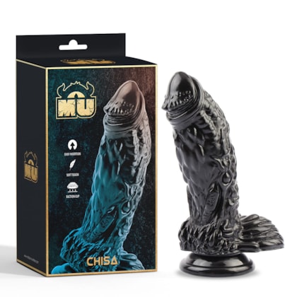 Doombringer - Prótese Com Ventosa, Escroto, Corpo com Textura Escamosa e Glande | 17,5cm