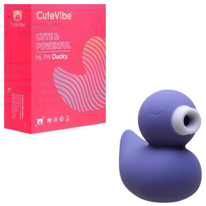 Ducky Massager - Vibrador e Massageador Formato Pato Com 10 Funções de Vibração e 5 Ondas de Pressão