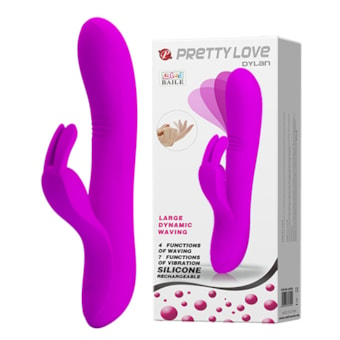 Dylan - Massageador Ponto G Com Vibrador Clitoriano Em Forma de Coelho