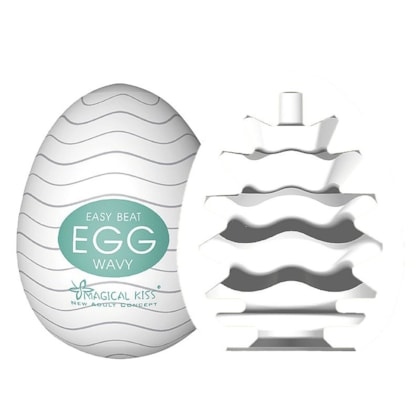 Egg Wavy  - Masturbador Masculino com Textura Ondulada Horizontal