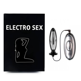 Electro Sex - Plug Anal de 7cm Com Eletro Choque e Controle Remoto
