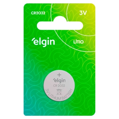Elgin - Bateria de Lítio 3V Modelo CR2032 Unitária
