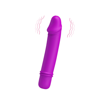 Emily - Vibrador Em Soft Touch Com Glande Definida E 10 Modos De Vibração