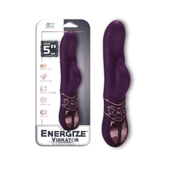 Energize Vibrator - Estimulador Rabbit 2 Motores, 10 Funções de Vibração e Led