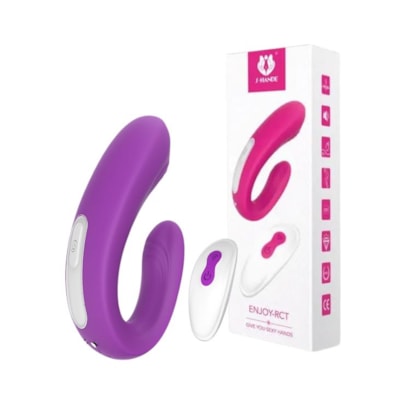 Enjoy-RCT - Vibrador Para Casal com 9 Modos de Vibração e Controle Remoto Sem Fio