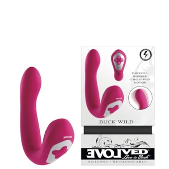 Evolved Buck Wild - Vibrador e Pulsador Dual Ponto G e Clítoris Com 10 Funções Robustas à Prova D'água e Submersível