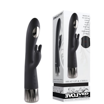 Evolved Heat Up & Chill - Vibrador Rabbit Com 10 Funções, Aquecimento e Resfriamento à Prova D'água e Submersível