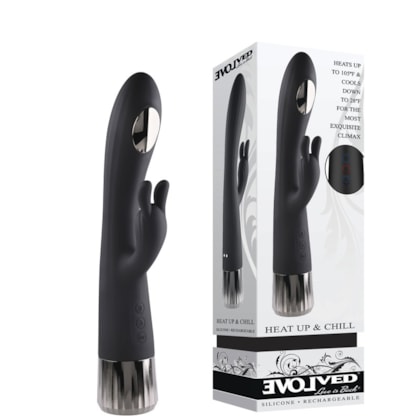 Evolved Heat Up & Chill - Vibrador Rabbit Com 10 Funções, Aquecimento e Resfriamento à Prova D'água e Submersível