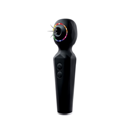 Evolved Rainbow Sucker - Vibrador Varinha Com 8 Funções de Vibração e 5 de Sucção à Prova D'água e Submersível