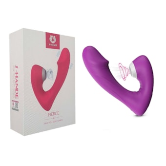 Fierce - Vibrador Ponto G e Sugador de Clítoris com 9 Funções em Cada | Roxo