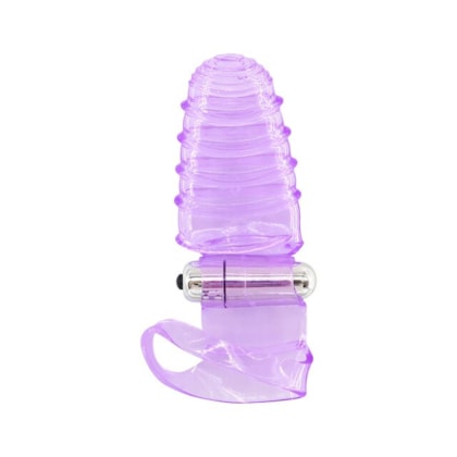 Finger - Capa Para Dedos com Textura Anelada e Vibrador