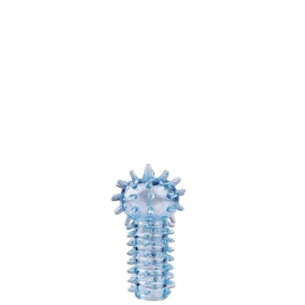 Finger Sleeve - Dedeira Azul com Saliências Massageadoras