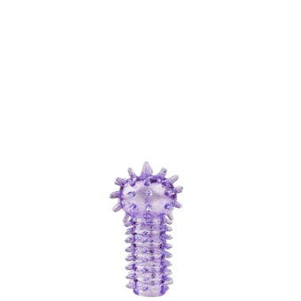 Finger Sleeve - Dedeira Roxo com Saliências Massageadoras