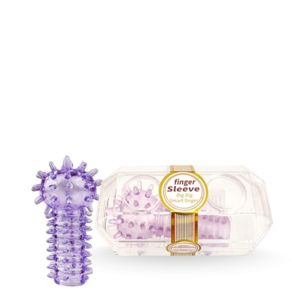 Finger Sleeve - Dedeira Roxo com Saliências Massageadoras
