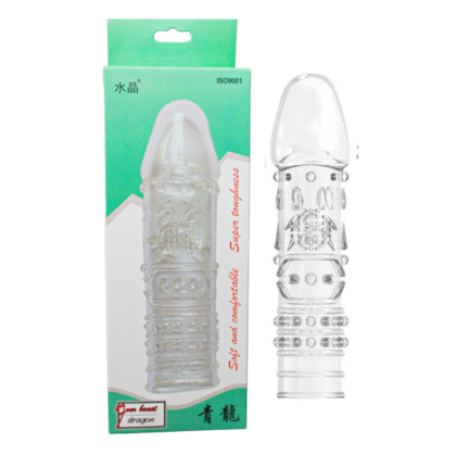 Four Beast Dragon A - Capa Peniana Transparente Com Textura de Bolinhas