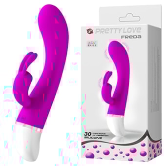 Freda – Vibrador Slim em Silicone Com 30 Modos de Vibração