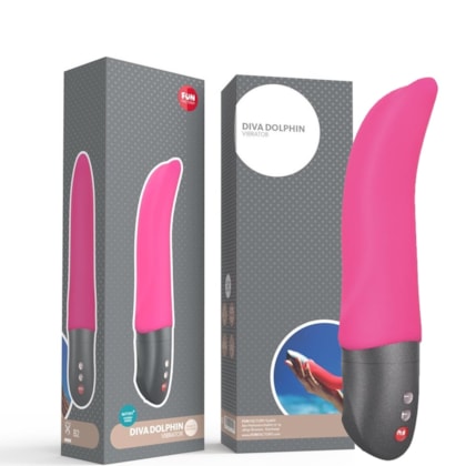 Fun Factory Diva Dolphin - Vibrador Ponto G Formato Golfinho Com 6 Modos de Vibração e 4 Velocidades à Prova D'água