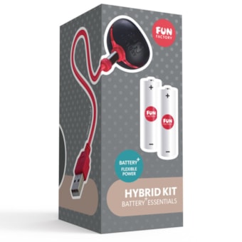 Fun Factory - Hybrid Kit | Kit Cabo USB e 2 Pilhas AAA Recarregáveis