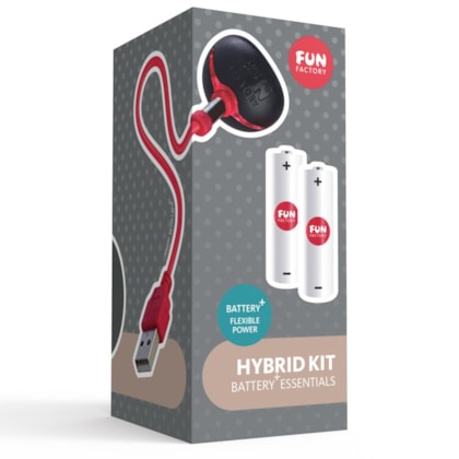 Fun Factory - Hybrid Kit | Kit Cabo USB e 2 Pilhas AAA Recarregáveis