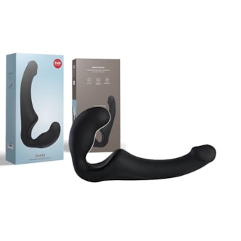 Fun Factory Share - Strap On Tipo Strapless Penetrador Sem Cinta Em Silicone Aveludado