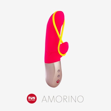 Fun Fatory Amorino - Vibrador Rabbit de 2 Motores Com 6 Funções e 6 Velocidades em Cada à Prova D'água e Submersível