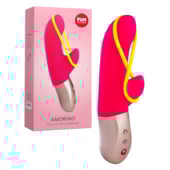 Fun Fatory Amorino - Vibrador Rabbit de 2 Motores Com 6 Funções e 6 Velocidades em Cada à Prova D'água e Submersível