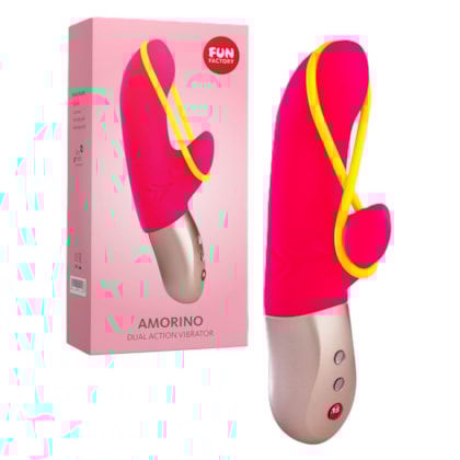 Fun Fatory Amorino - Vibrador Rabbit de 2 Motores Com 6 Funções e 6 Velocidades em Cada à Prova D'água e Submersível