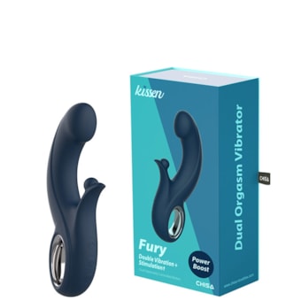 Fury - Vibrador Rabbit Com 2 Motores Independentes, 10 Funções de Vibração, Função Power Boost e a Prova D'água IPX5