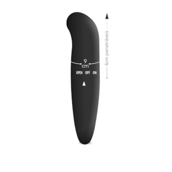 G-Spot  - Vibrador Liso Clássico Ponto G | Preto