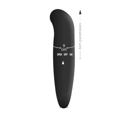 G-Spot  - Vibrador Liso Clássico Ponto G | Preto