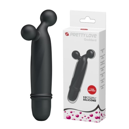 Goddard - Vibrador Estimulador Massageador com 2 Esferas e 10 Modos de Vibração