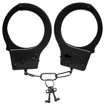 Hand Cuffs - Algema de Metal Preta