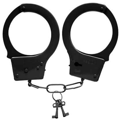 Hand Cuffs - Algema de Metal Preta