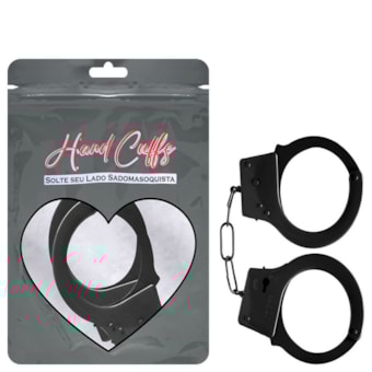 Hand Cuffs - Algema de Metal Preta