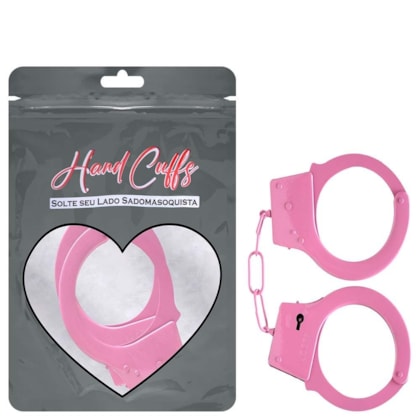 Hand Cuffs - Algema de Metal Rosa