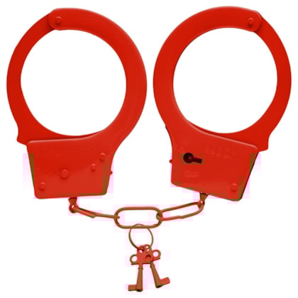 Hand Cuffs - Algema de Metal Vermelha