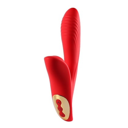 Happy Angel - Vibrador Rabbit com 10 Modos de Vibração e 3 de Cutucadas no Clítoris