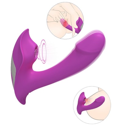 Heart of Ocean - Vibrador Ponto G e Estimulador do Clítoris por Ondas de Pressão Com 9 Funções em Cada