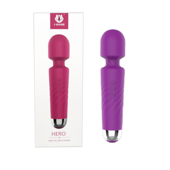 Hero - Vibrador Varinha Massageadora Com 7 Modos de Vibração e 4 Velocidades | Roxo