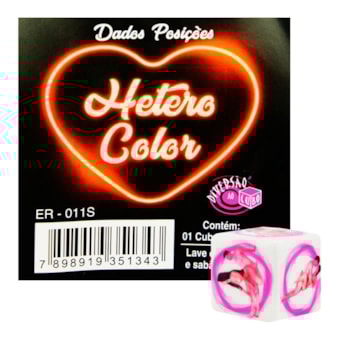 Hétero Color - Dado Unitário Com Posições Coloridas Hétero