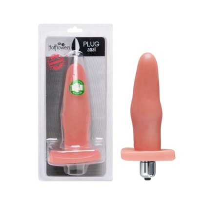 Hot Flowers - Plug Anal Com Cápsula Vibratória