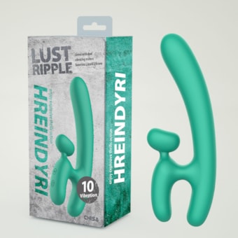 Hreindyri - Vibrador de Dupla Estimulação Ponto G e Clítoris Com 10 Vibrações à Prova D'água e Submersível