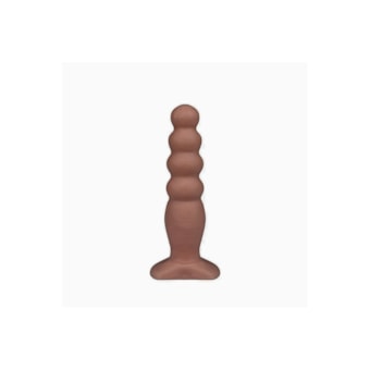 Impact - Plug Anal Boleado 12 x 3cm | Marrom