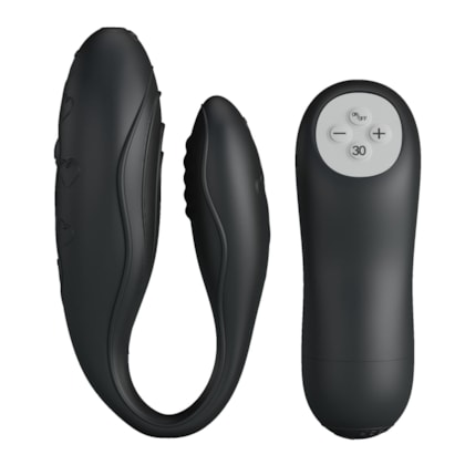 Indulgence Plus - Vibrador de Casal com Motor Duplo, 30 Vibrações e 3 Velocidade