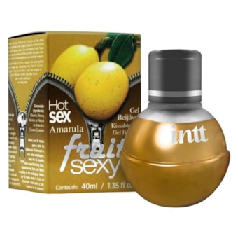 Intt Fruit Sexy - Gel Beijável Corporal Que Esquenta | Sabor: Amarula