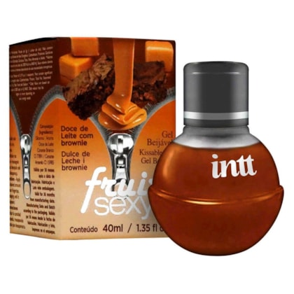 Intt Fruit Sexy - Gel Beijável Corporal Que Esquenta | Sabor:  Brownie