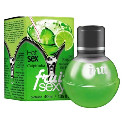 Intt Fruit Sexy - Gel Beijável Corporal Que Esquenta | Sabor: Caipirinha